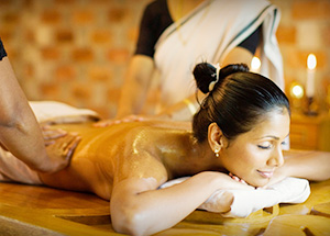 ayurveda resort in kerala image of abhyangam treatment