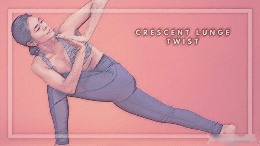 crescent lunge twist pose for constipation_elephant pass ayurveda kerala