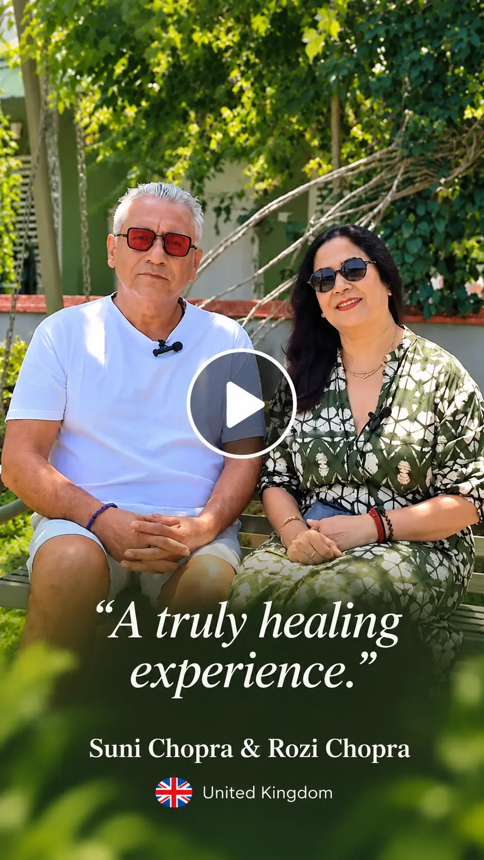 Suni Chopra and Rozi Chopra — Guest testimonial